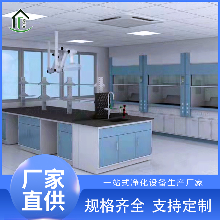 全钢中央实验台 科研院校工作台 专业定制实验室家具 如卡本净化