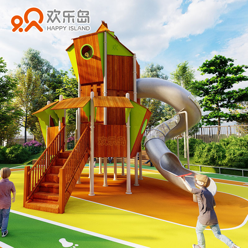 小区配套游乐设备大全厂家规划设计 户外儿童组合滑梯高塔造型