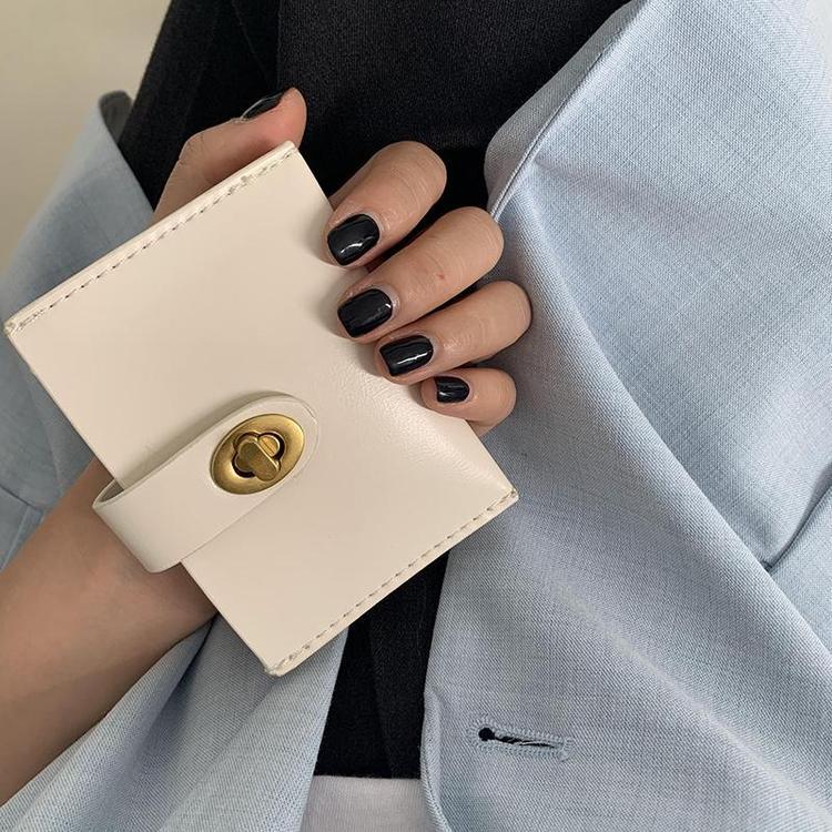 富源卡扣女士钱包短款迷你小皮夹时尚复古多卡位多功能手拿包厂家直销
