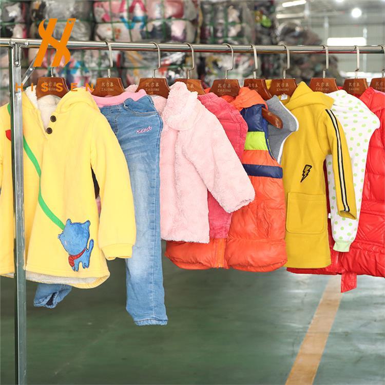 二手衣服跨境出口阿尔及利亚used children clothes女童冬装棉袄