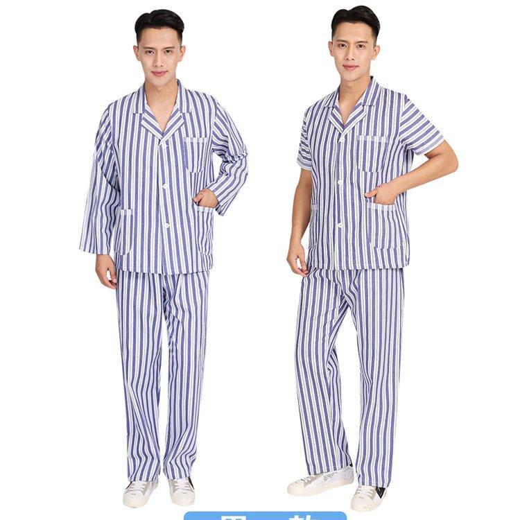 厂家现货 病号服 病员服 纯棉布料 穿着舒适蓝白条 优质供应