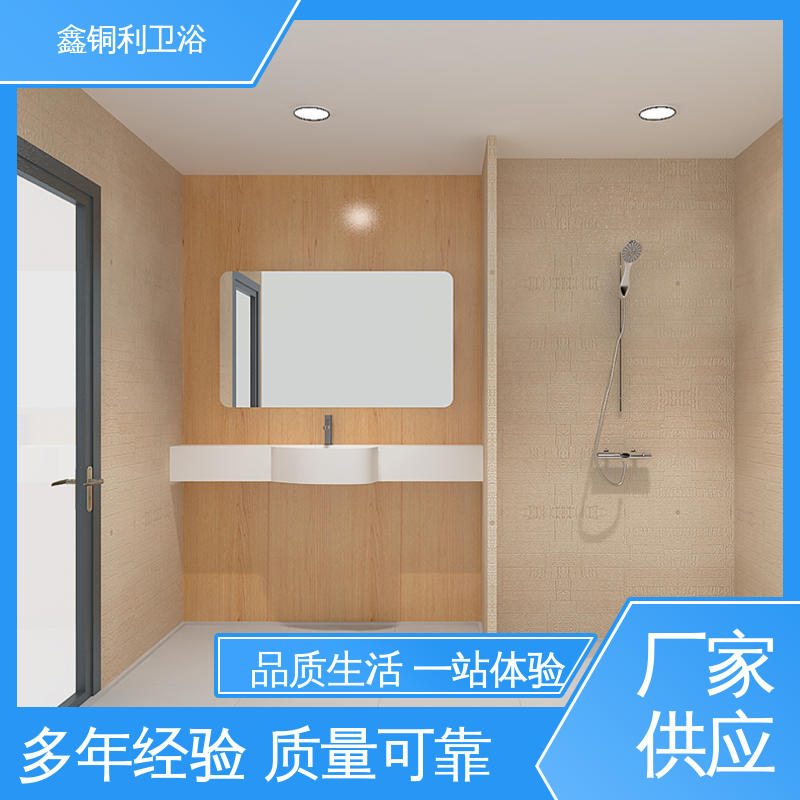 一站式采购 贴心售后 家用简易 一体化整体卫浴 鑫铜利厂家