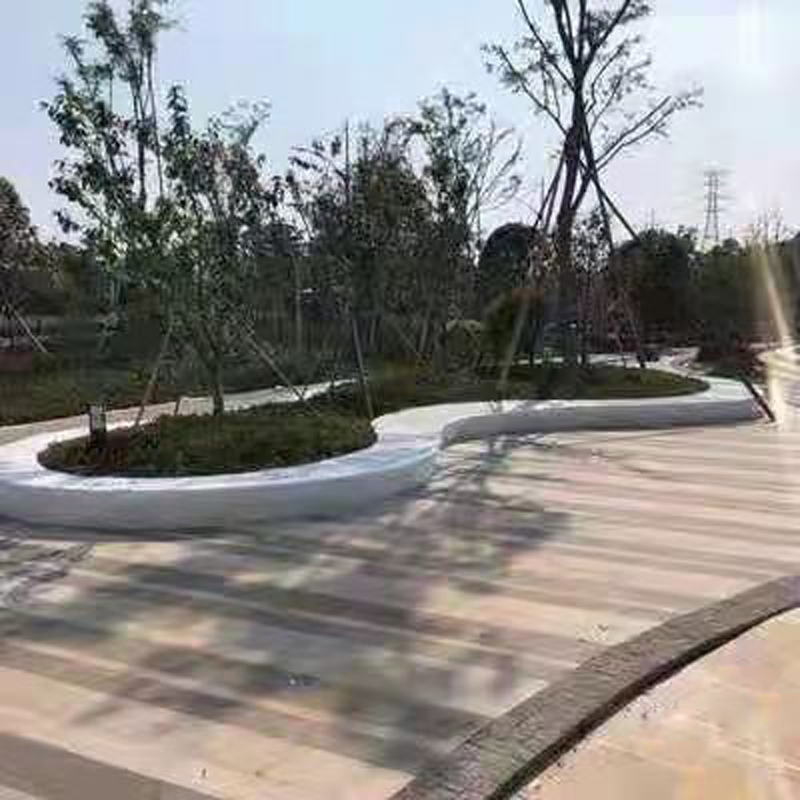 玻璃钢树池座椅 公园小区绿化创意圆形花坛户外景观休闲座椅组合