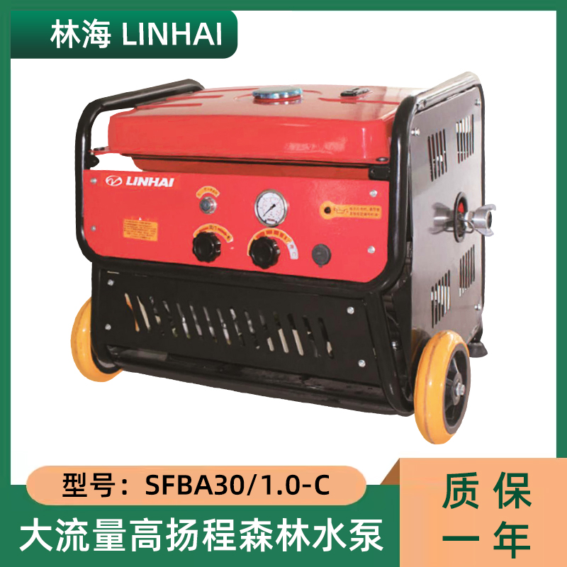 LINHAI林海便携式灭火水泵SFBA30/1.0-C灭火泵隔膜泵四冲程抽水机