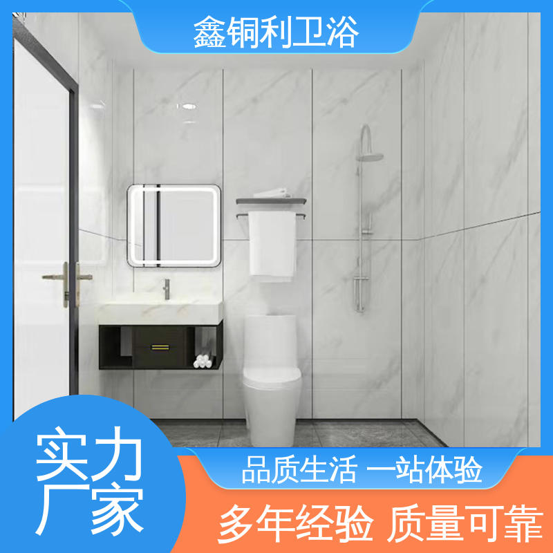 鑫铜利厂家 集成整体卫生间 款式多样 带马桶洗手盆 上门测量定制