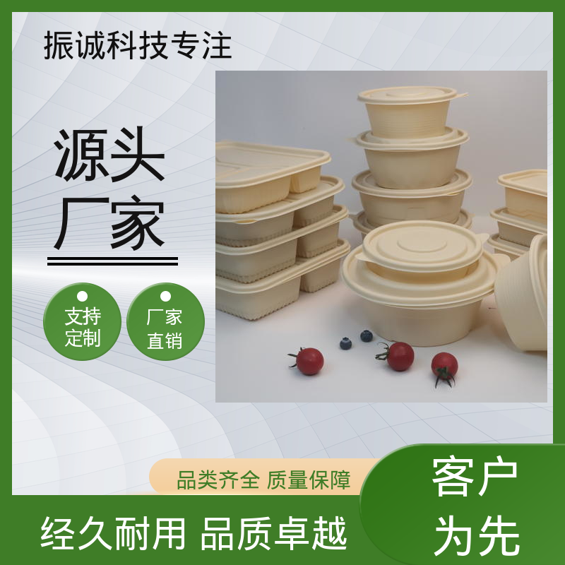 带盖 可冷冻 符合限塑标准餐盒 一荤两素套餐碗 振诚科技