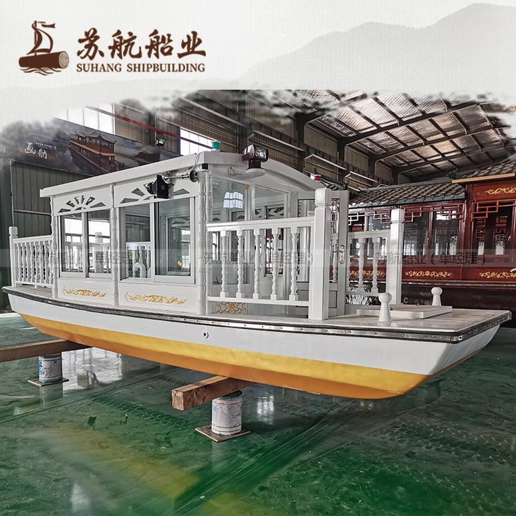 苏航小画舫船生产 欧式电动观光船 景区观光游船 小型水上茶室船