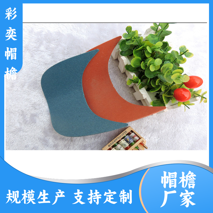 彩奕帽檐批发 塑料针织帽沿 遮阳装饰 成人帽子配件 颜色可选