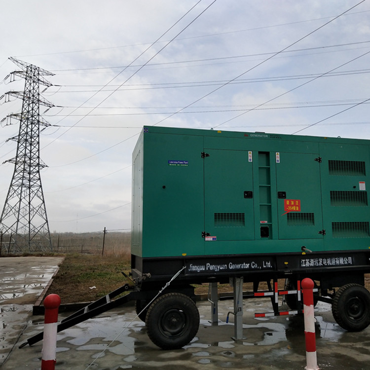 康明斯 野外施工移动防雨拖车式柴油发电机组10-1000KW 使用方便