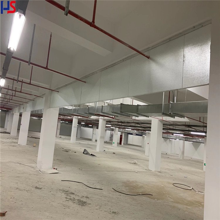 杭硕 夹丝玻璃挡烟垂壁消防系统 商场用金属 钢制刚性