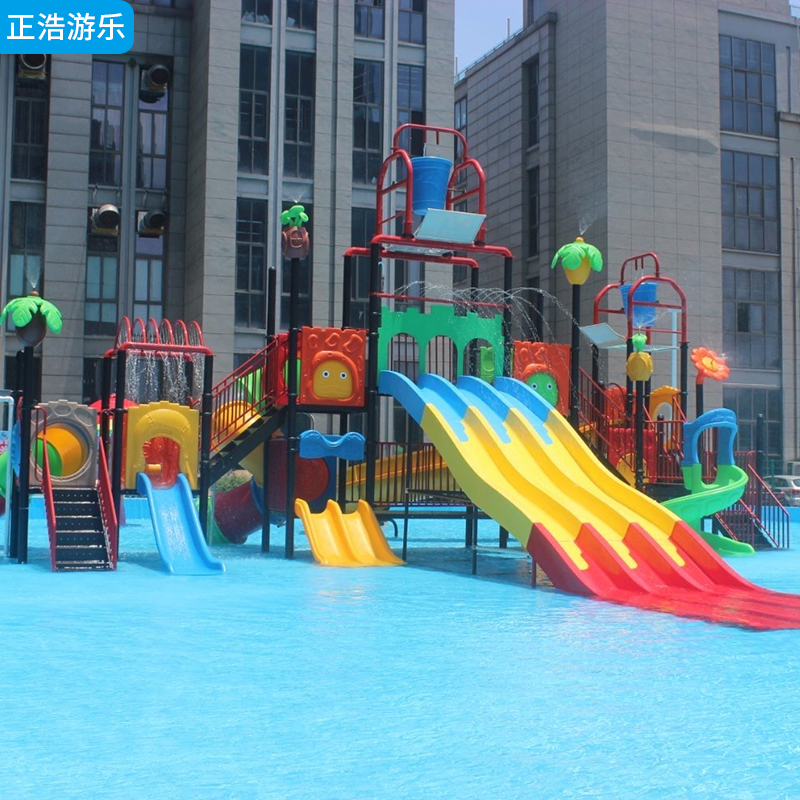 儿童大型水上乐园组合滑梯 非标无动力戏水游乐设备 游乐场设施定制