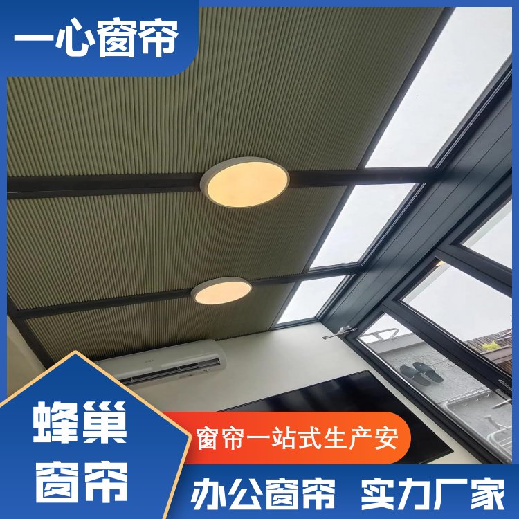 一心建材 定制电动蜂巢帘 柔纱帘卷帘 高品质高颜值 规格齐全 厂家供应