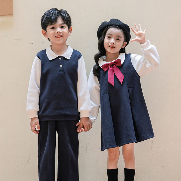 幼儿园儿童校服套装定制 小学生英伦学院风照合唱比赛服装