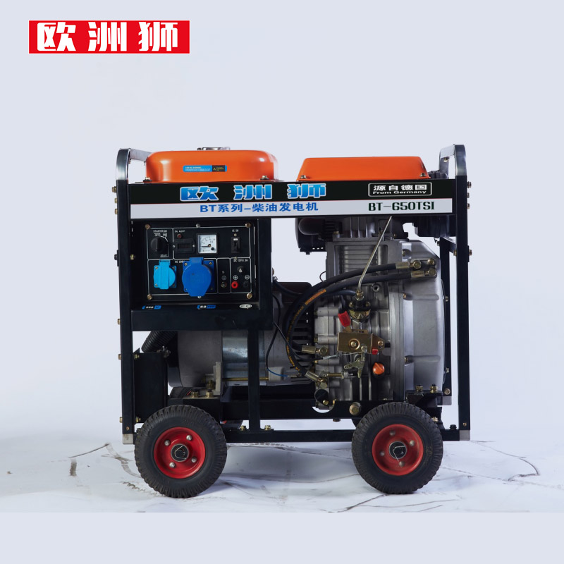 家用电源7KW柴油发电机组欧洲狮动力品牌 低噪音小尺寸 单缸电启动