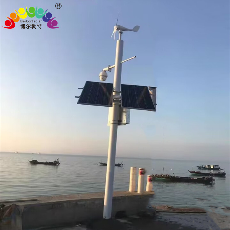 博尔勃特海岛太阳能监控供电系统 无电地区风光互补光伏发电系统