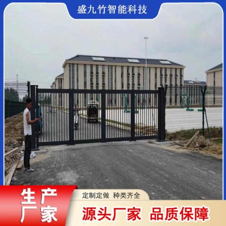 湖南衡阳祁东可定制设计 学校电动安全门 伸缩型电动门自动遥控