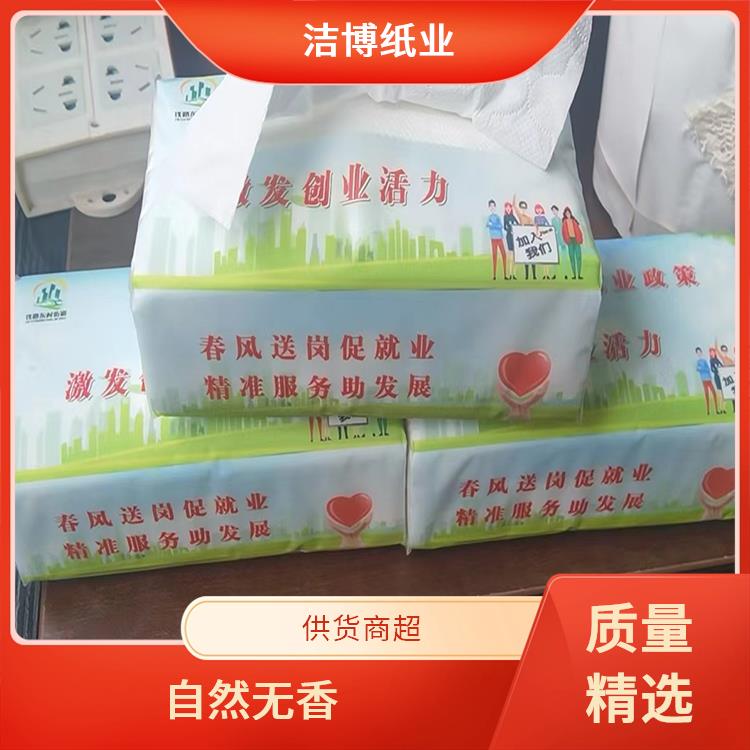 洁博纸业 适用于KTV 家庭抽纸 洁白柔韧无香软抽 支持定制多种尺寸
