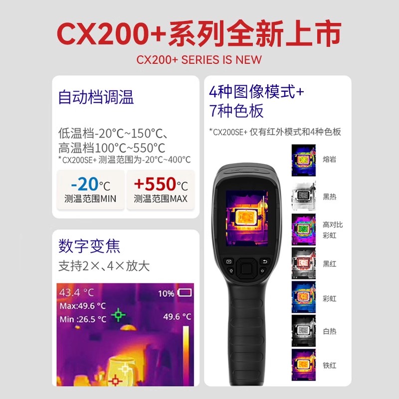 燧石Raythink红外成像仪CX200Pro+实时超分配电柜测漏水地暖维修