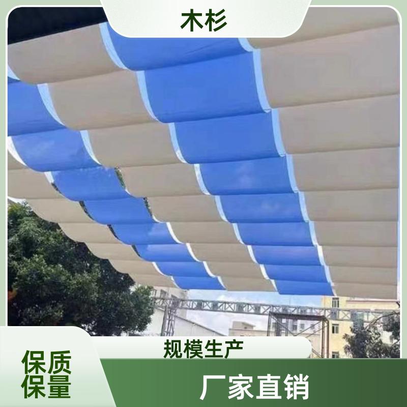 幼儿园FCS折叠天棚帘 电动遮阳帘玻璃阳光房遮阳顶帘 木杉