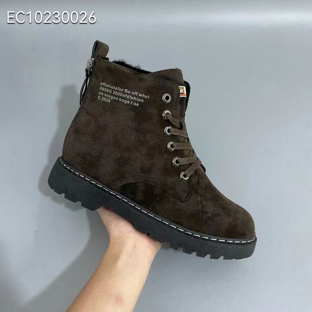 秋冬加绒加厚保暖厚底真皮马丁女靴高筒靴批发直播摆摊低价库存鞋