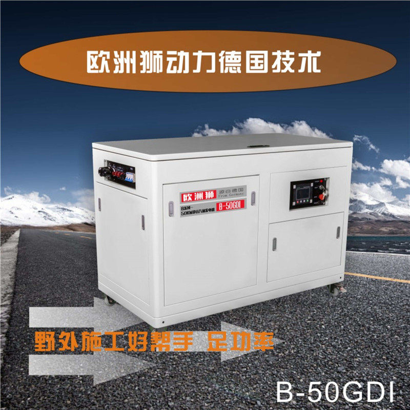 欧洲狮60KW静音汽油发电机 B-60GDI 质保三年 大功率 便携箱体 移动式