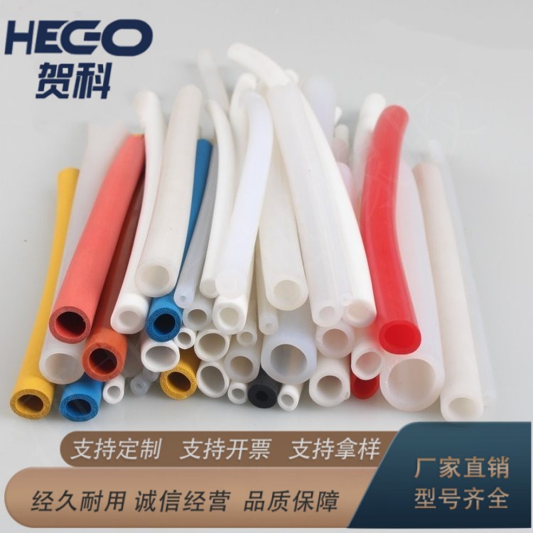 硅胶空心软管 O型圆形机械设备硅胶条 耐高温密实管 透明硅胶管