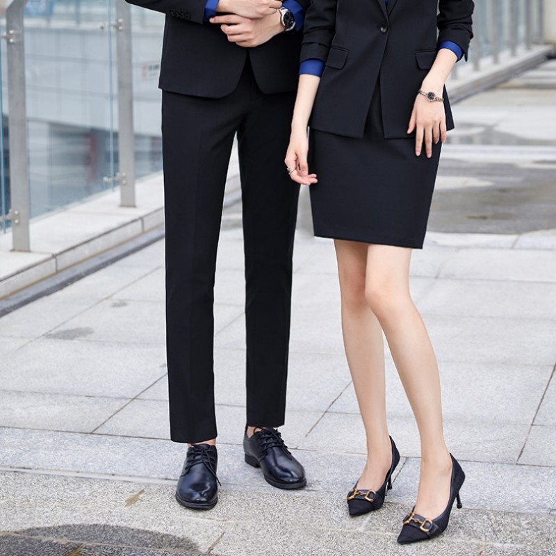 锦丹 南|海 团体西服定制 酒店前台工作服 源头厂家