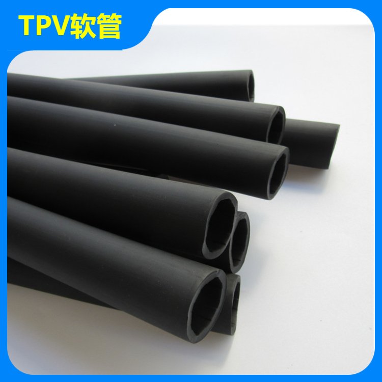 定制耐寒抗腐蚀黑色TPV管 PVC异型管异型材TPE塑料管 瑞展塑胶
