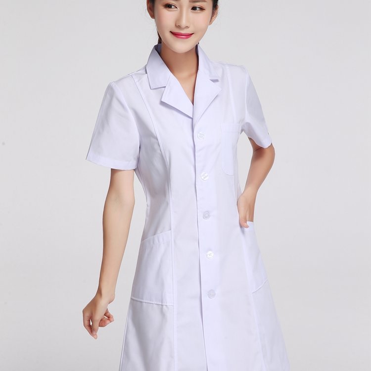 美斯尼厂家现货 医院护士服 医用长袖工作服白大褂医护服定做