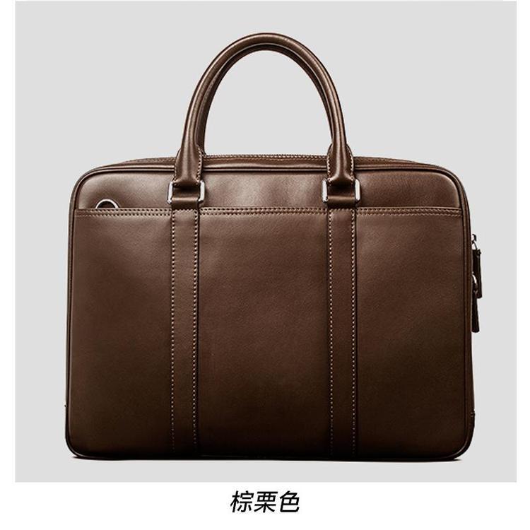 富源商务男手提电脑包横款单肩头层牛皮可斜跨休闲旅行多功能厂家直销