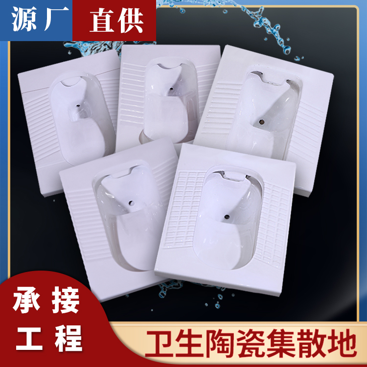 移动厕所陶瓷分体蹲便器 货源充足 样品快发 圣尚卫浴