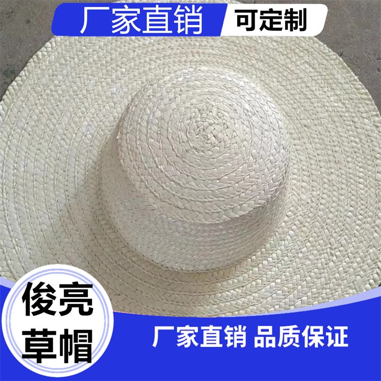 麦秆草编 农民大草帽 遮阳 劳保帽 男女夏季大沿帽俊亮