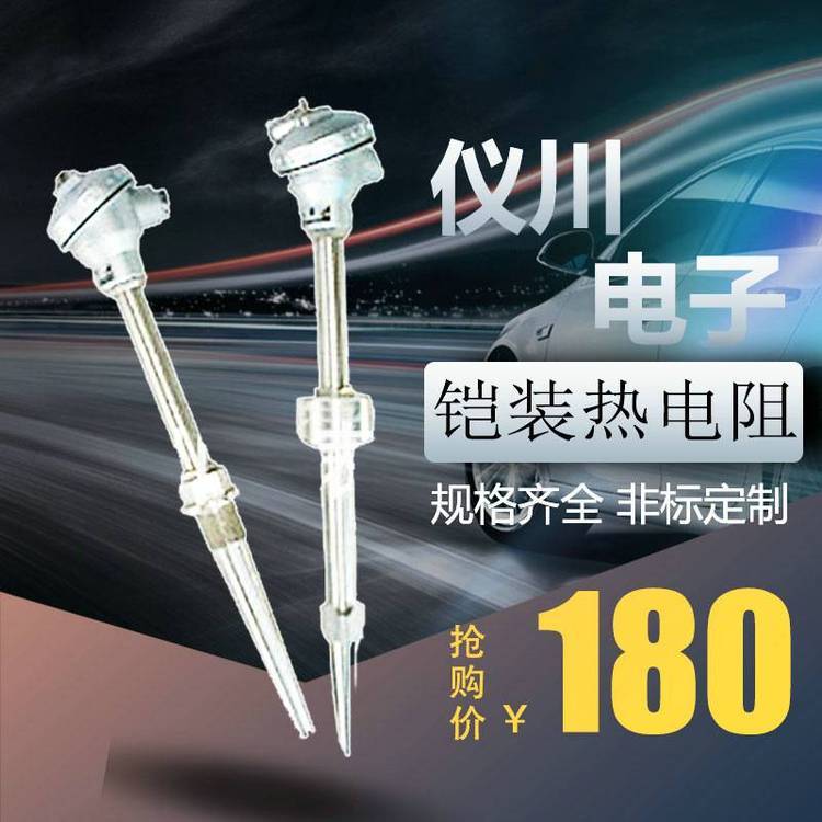 仪川WRNK 231 铠装K分度不锈钢螺纹连接热电偶