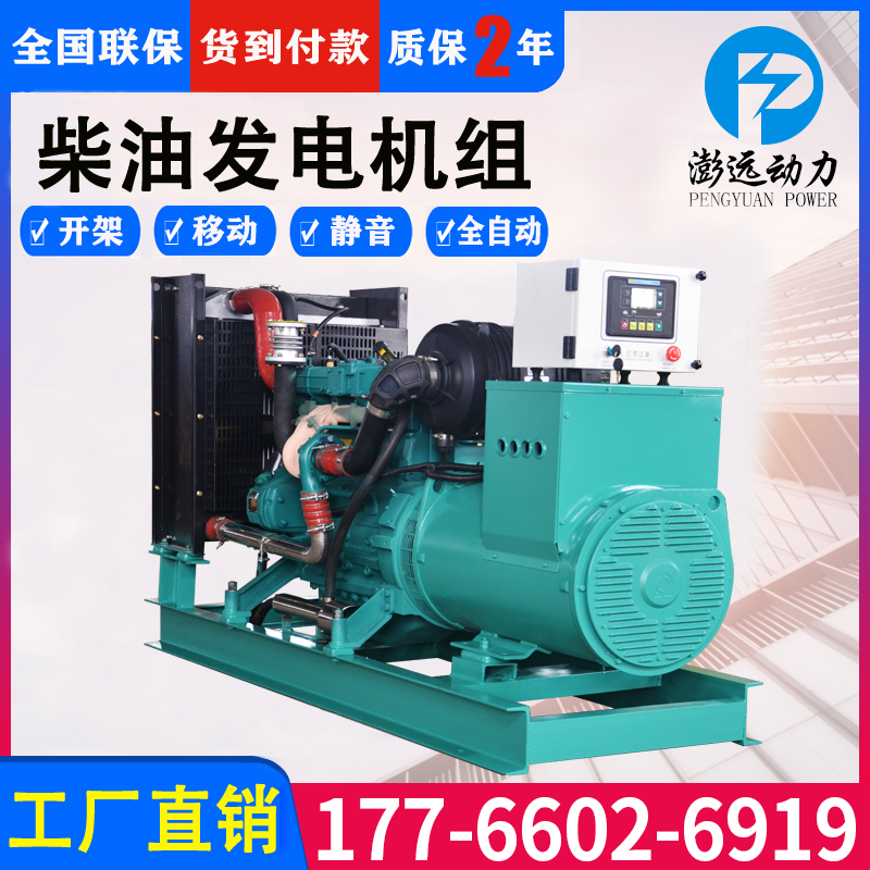 潍柴动力 经久耐用50KW柴油发电机组 全国联保 服务周到