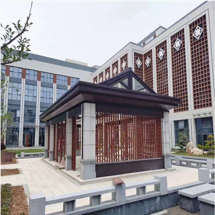 加工定制2.5mm氟碳烤漆雕花铝单板异型加工制作