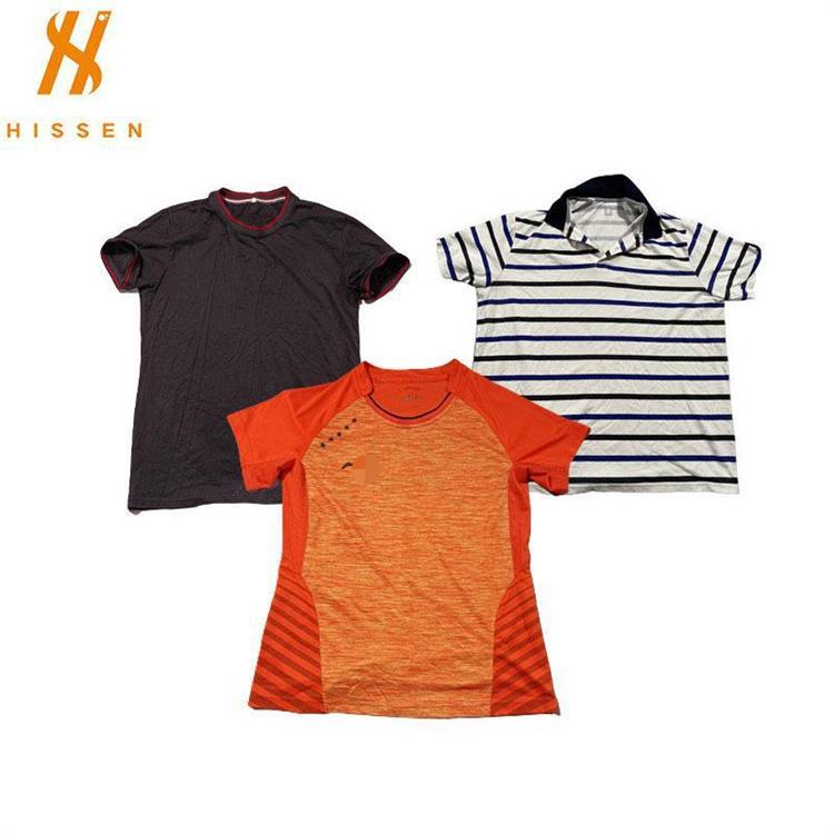 全球批发优质二手衣服夏装男短袖T恤宽松大码半袖T恤used clothes