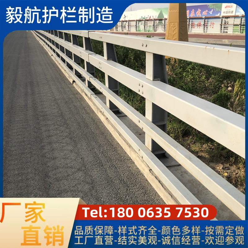 防撞护栏 桥梁景区304不锈钢复合管 河道 灯光 景观隔离护栏立柱
