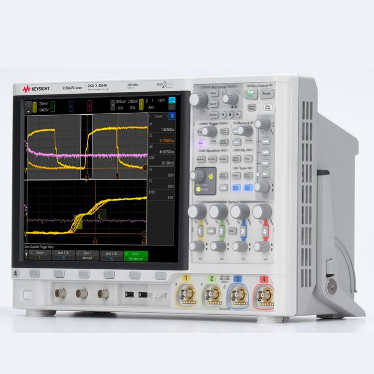 是德示波器MSOX4034A，带宽350MHz，输入通道数MSOX：4+16