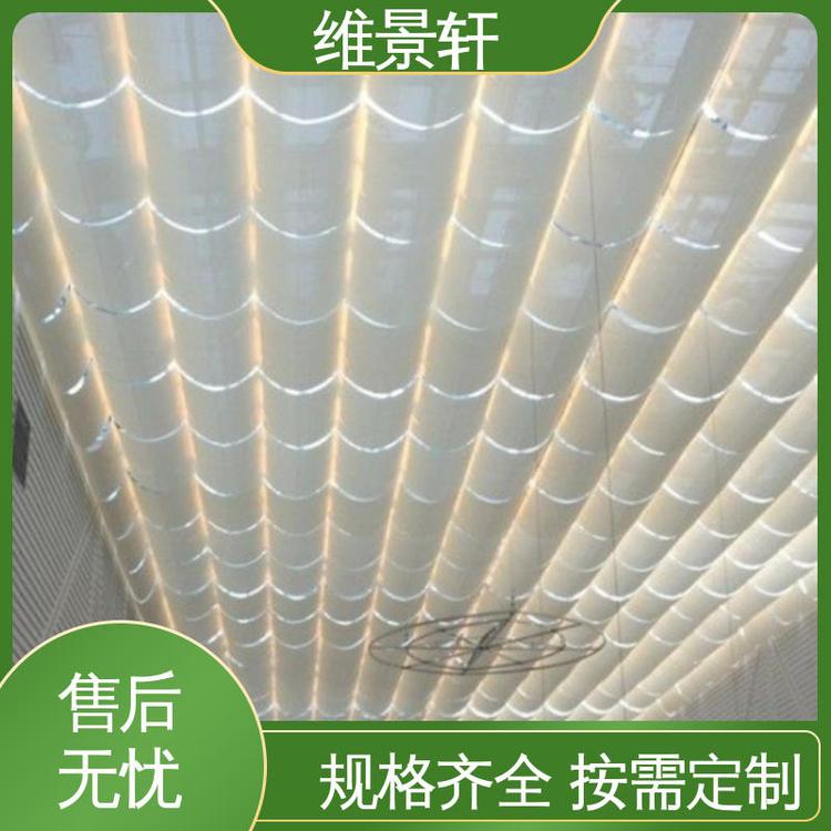 上门安装 隔热降温 电动式遮阳帘 FCS折叠式天棚帘 维景轩