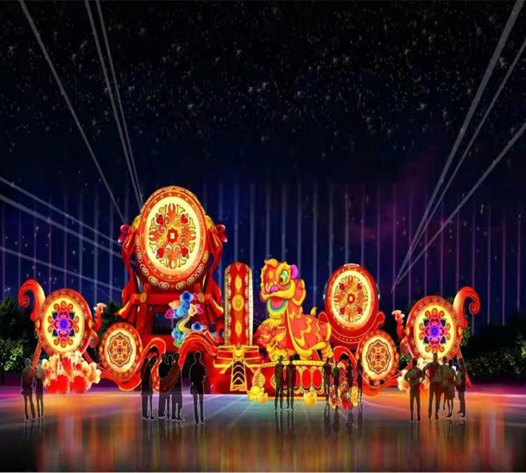花灯制作民俗彩灯 元宵灯会 新年春节灯光定制