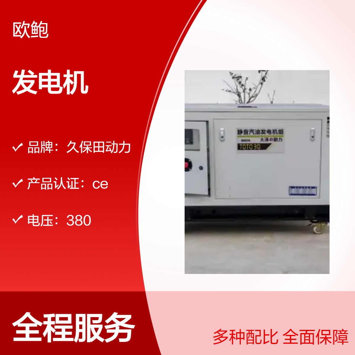 大泽动力25KW静音汽油发电机组 全自动TOTO25-Z 应急备用电源 通信