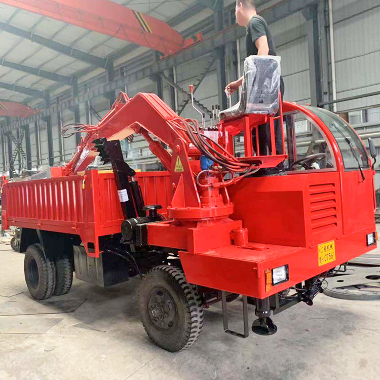 多功能四不像随车挖 全液压挖运一体车 四驱挖土沙随车挖掘机 久胜