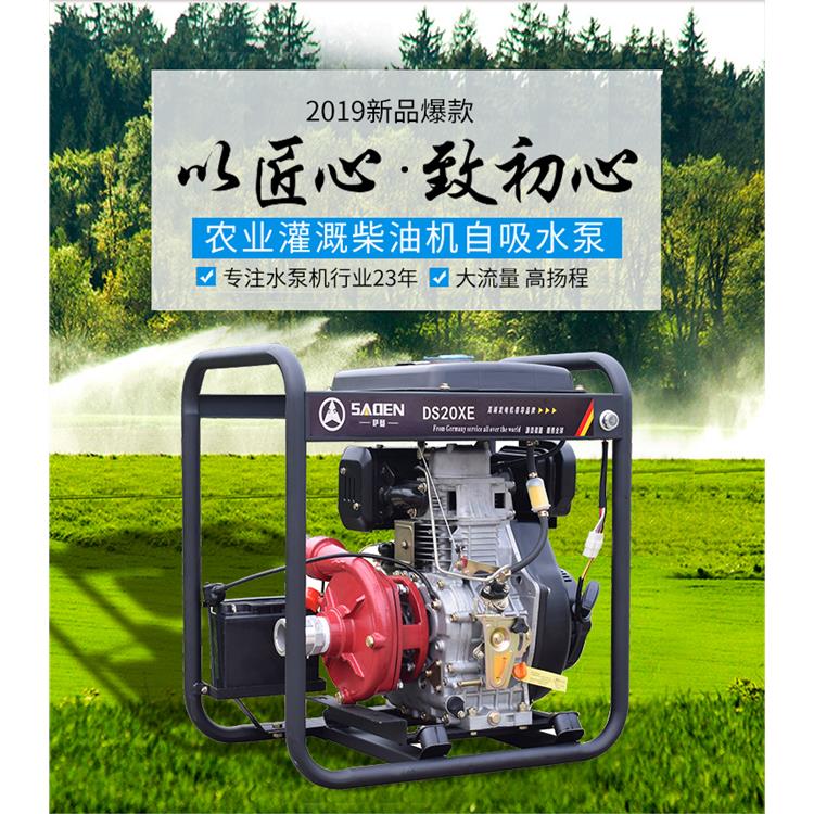 SADEN萨登3寸加大叶轮铸铁泵大流量大扬程抽水泵