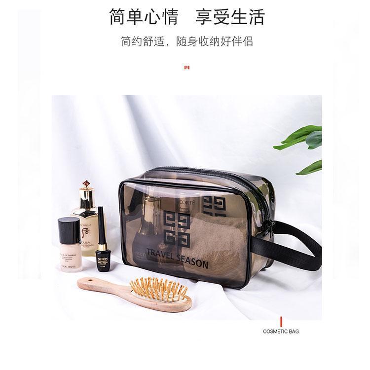 富源工厂定制旅行包系列网红PCV化妆包便携女旅行大容量透明防水洗漱收纳袋