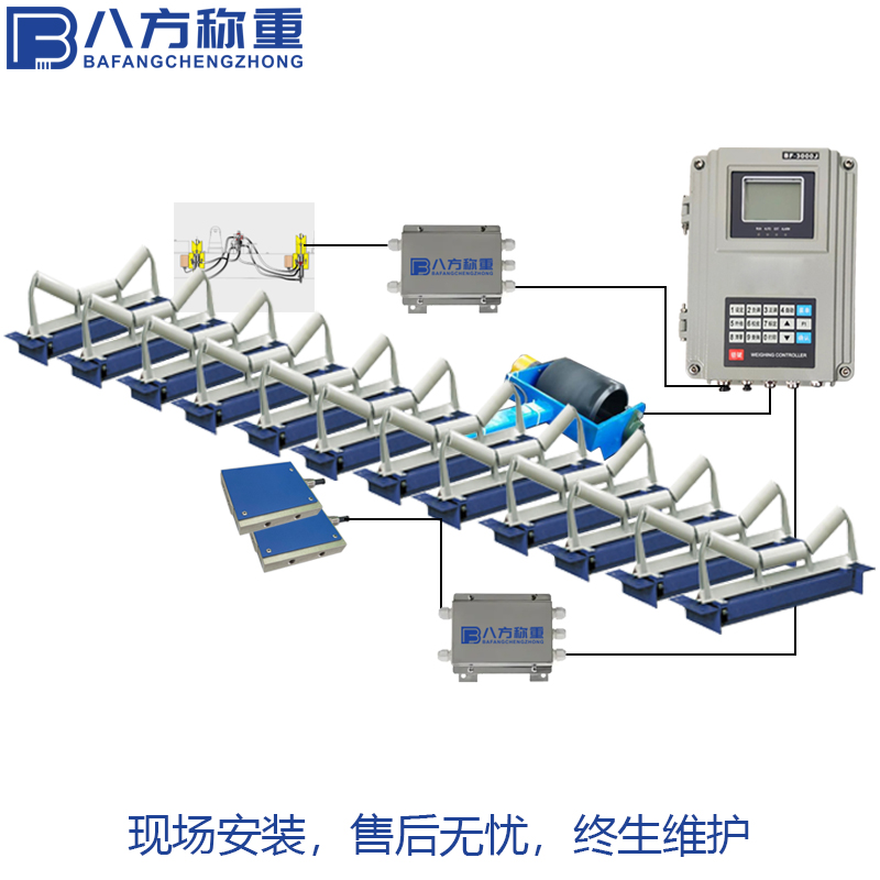 八方称重 高精度免校验电子皮带秤 港口贸易结算调速计量秤 运行平稳
