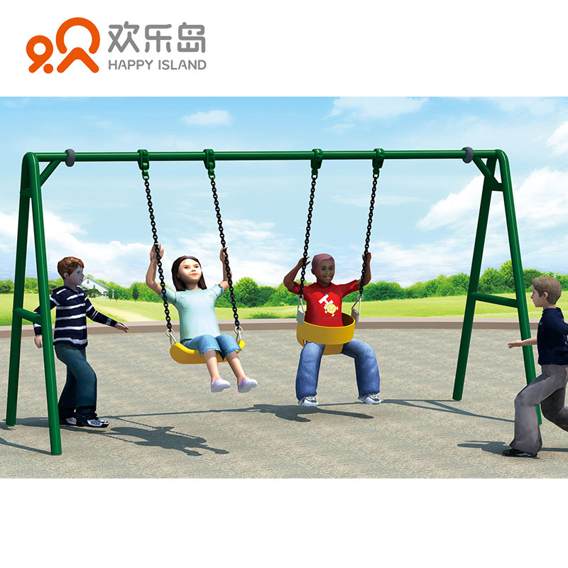 户外秋千架秋千A字型不锈钢儿童公园网红大型发光秋 千厂家定做