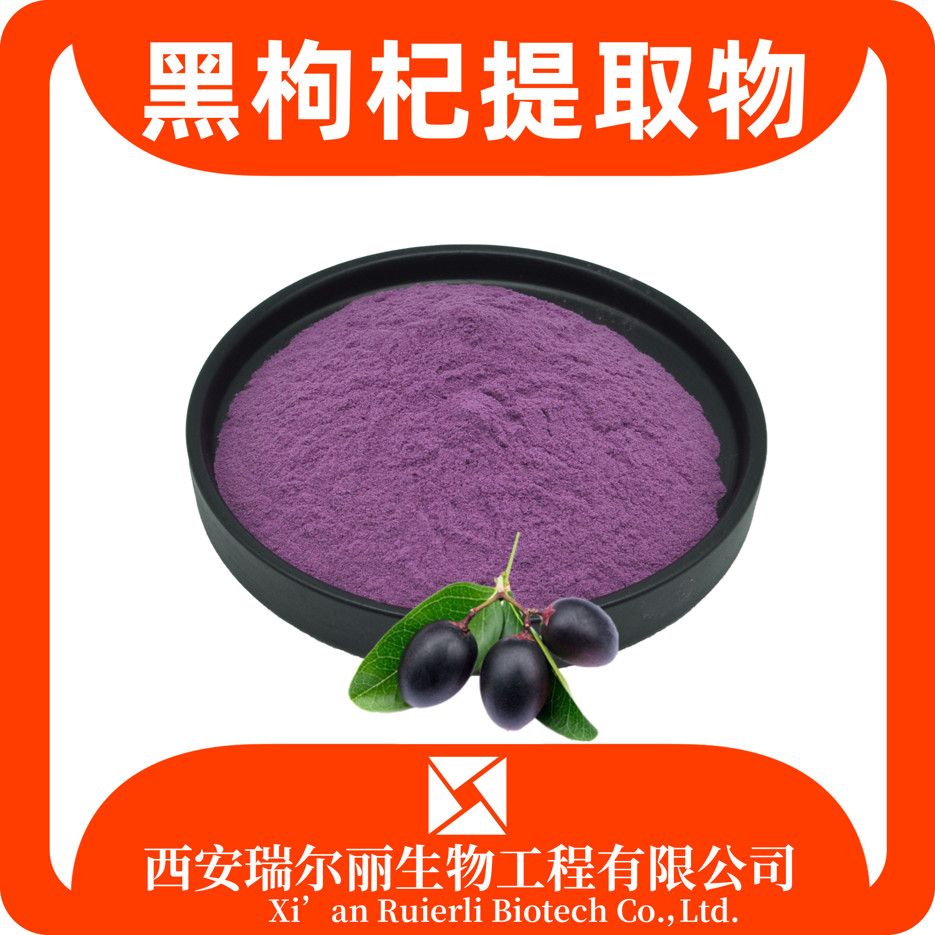 瑞尔丽生物 黑枸杞提取物 速溶黑枸杞粉 黑枸杞花青素 SC证 现货速发
