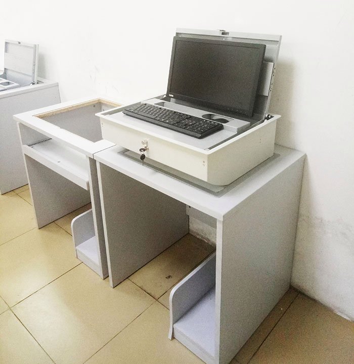 液晶屏显示器翻转会议桌 可提供方案修改定制