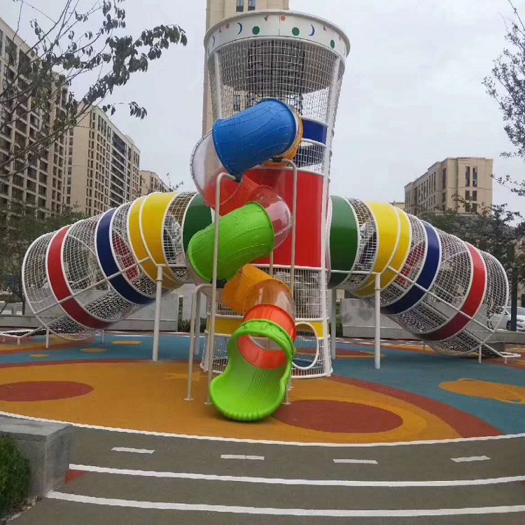 无动力多功能滑梯 游乐组合设备儿童乐园设施 免费设计奇贝乐