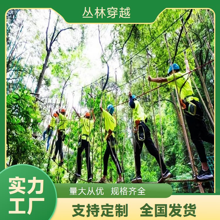 新型景区无动力丛林探险 小型丛林穿越游乐项目
